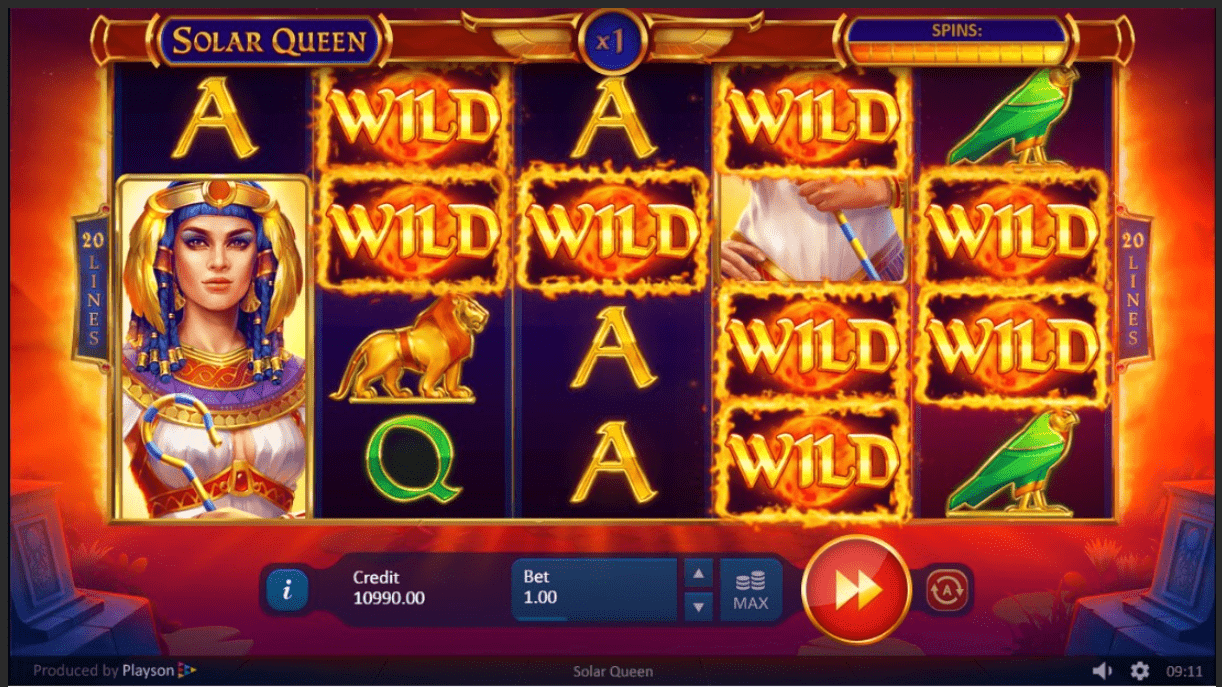 Символы слота Solar Queen 